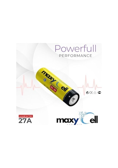 Maxycell 5 Adet 27a Alkalin Piller 12v - Uzaktan Kumandalar, Garaj Kapısı Açıcıları, Anahtarlıklar, Alarmlar, Sızdırmaz Tasarım İçin Yüksek Kapasiteli