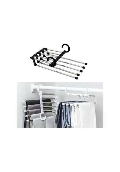 Hareketli Dolap İçi Pantolon Kravat Şal Askı Sistemi Düzenleyici Katmanlı Askılık Organizer Metal Be Diğer