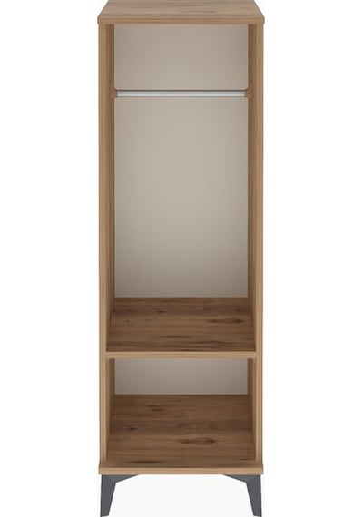 Arges Dolap Tek Raflı Tek Askılı 44x30x134 Çam-çam Çam