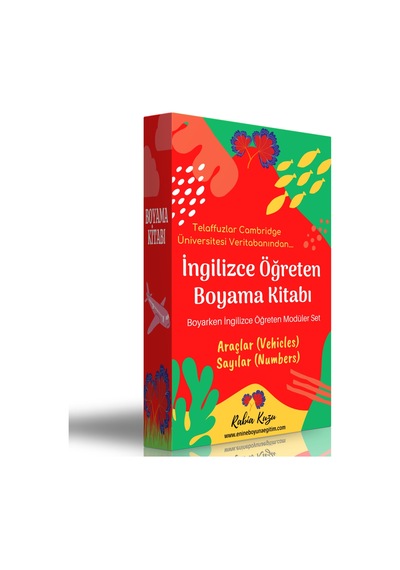 İngilizce Öğreten Boyama Kitabı (Araçlar Ve Sayılar)