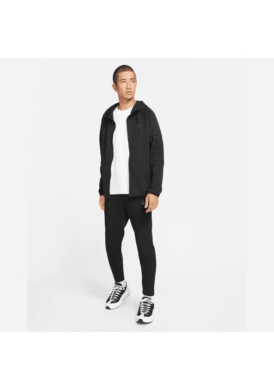 Nike Sportswear Tech Essentials Erkek Siyah Tam Fermuarlı Kapüşonlu Üst