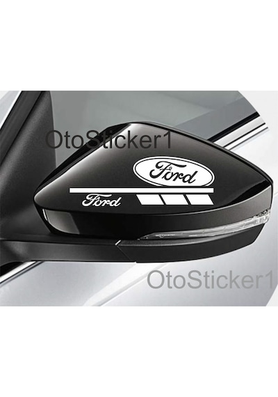 Oto Sticker Ford Ayna 2 Adet Sağ Sol Sticker Araba Etiketi