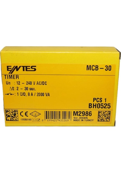 Entes Mcb-30 Zaman Rölesi (M4114)