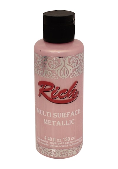 Rich Multi Surface Metalik Boya 130 cc Bebek Pembe 6536