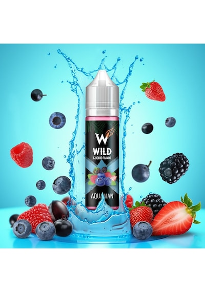 Aquaman - Premium Aroma 30 Ml - Yaban Mersini, Ahududu, Frambuaz, Çilek - Likit Tatlandırıcı