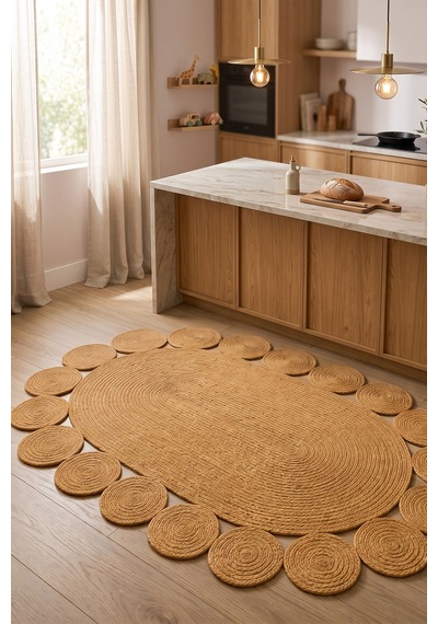Jüt Hasır Oval Kilim Dekoratif Örgü Model Halı Salon Oturma Odası Mutfak Koridor Yatak Odası Banyo Balkon Yolluk Bohem Ev Dekoru 222hasırbambu Jüt Hasır Oval Kilim Dekoratif Örgü Model Halı Salon Oturma Odası Mutfak Koridor Yatak Odası Banyo Balkon Yolluk Bohem Ev Dekoru 222hasırbambu