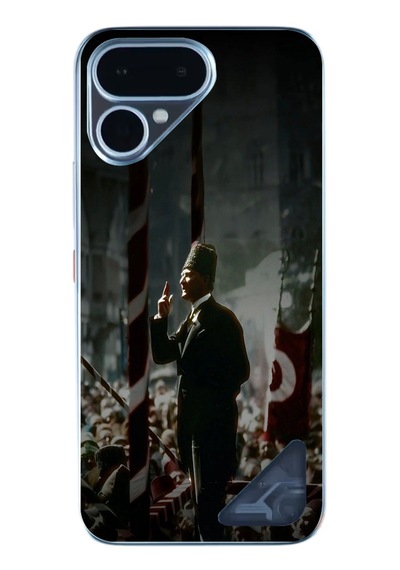Tecno Pova Curve 2 Uyumlu Atatürk Hitap Ediyor Baskılı Silikon Kılıf Renkli
