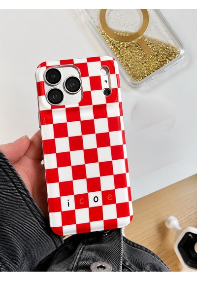 İphone 17 Pro Max Uyumlu - Yanları Şeffaf Arkası Parlak Kapak Desenli Koruyucu Telefon Kılıfı Diğer