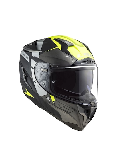 Ls2 Challenger Allert Mat Tıtanıum-neon Sarı Kask