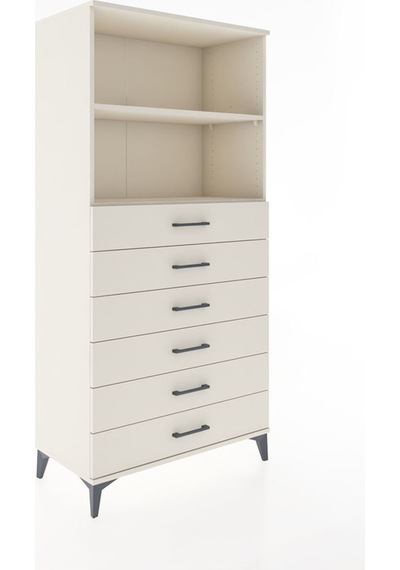 Hyperion Dolap 2 Raflı 6 Çekmeceli 88x44x182 Aytaşı-aytaşı Aytaşı