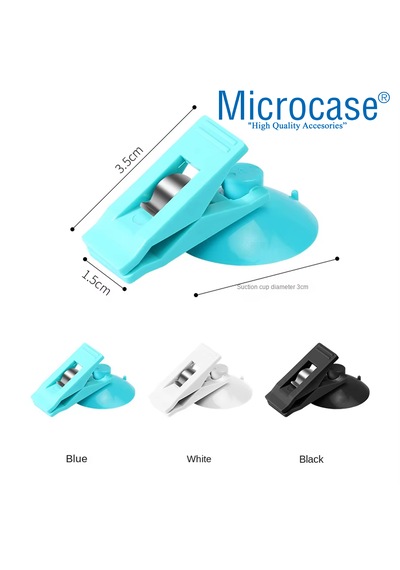 Microcase Mandallı Vantuzlu Klips Seti 2in1 - Al5242 Beyaz