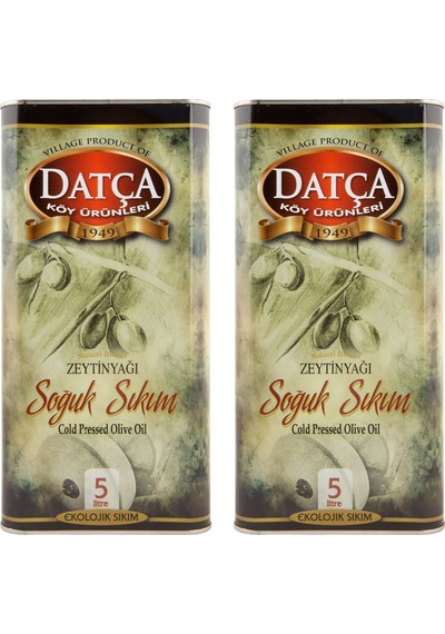 Datça Köy Ürünleri Soğuk Sıkım Zeytinyağı Teneke 2 x 5 L