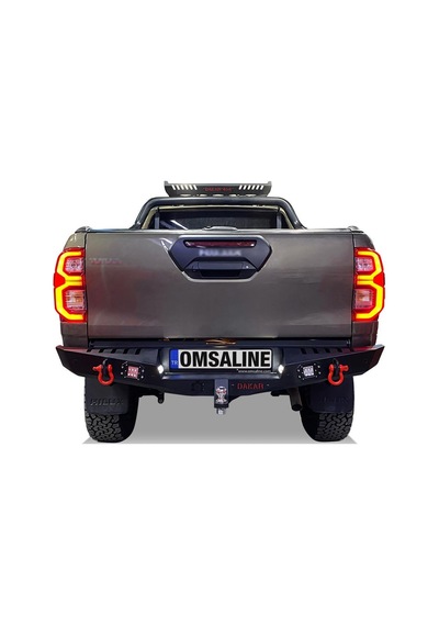 Omsa Toyota Hilux Dakar Çelik Arka Tampon Ledli Sensörlü 2020 Ve Sonrası