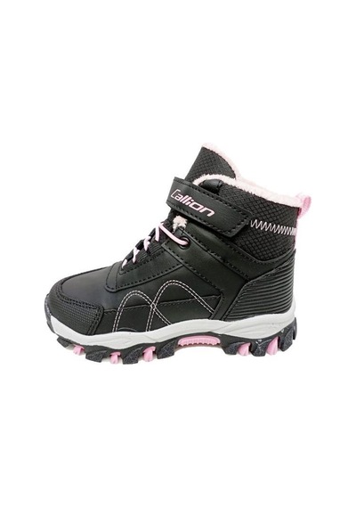 Callion 06p Deri Kız Çocuk Sneakers Bot Siyah Pembe Siyah