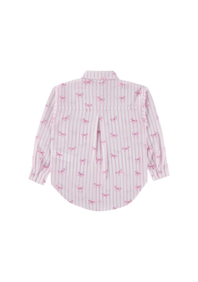 Civil Girls Fiyonk Baskılı 10-13 Yaş Gömlek - Pembe
