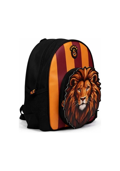 Galatasaray Lisanslı 3d Aslan Desenli 2 Bölmeli Anaokulu Çantası Karışık Renkli