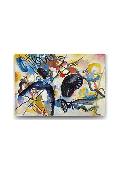 Kandinsky - Mostra Vercelli Tablosu - 45x30cm 7/8 Yaş