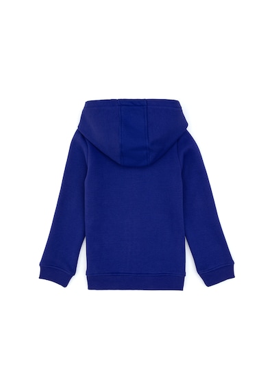 U.S. Polo Assn. Kız Çocuk Mor Kapüşonlu Fermuarlı Şardonlu Basic Sweatshirt 50316809-VR038
