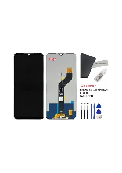 Tkgz Tecno Pova Neo Lcd Ekran Dokunmatik -a- Kalite + B-7000 + Tamir Seti