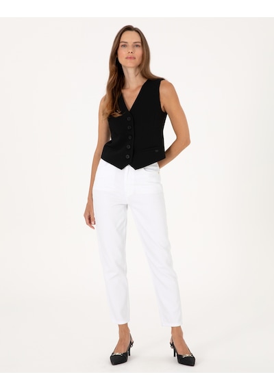 Pierre Cardin Kadın Beyaz Pantolon Jean 50313234-vr013 Beyaz