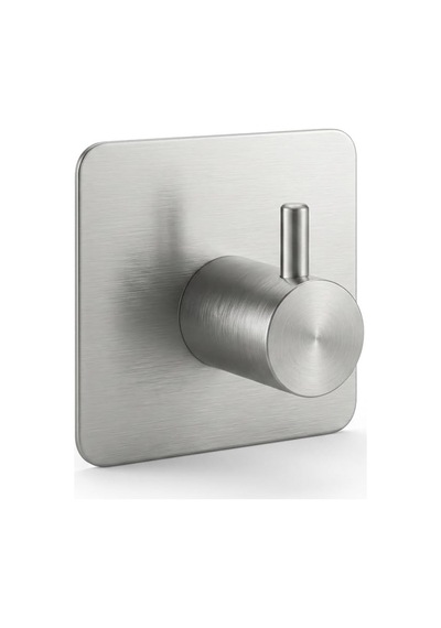 Tr Kare Yapışkanlı Askılık 304 18/10 Paslanmaz Çelik, Vidasız Deliksiz Metal Duvar Askısı, Banyo Mutfak Antre Genel