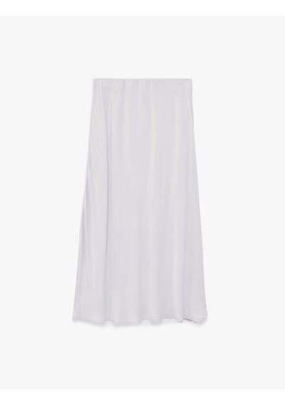 Koton Regular Fit A Kesim Viskon Maxi Etek Lila 6sak70075uw Lila