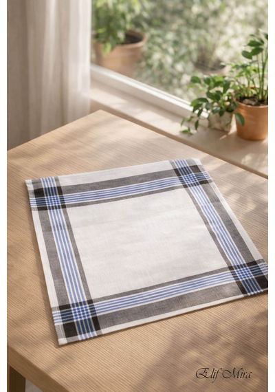 Hepsine Rakip 12 Li Erkek Cep Yaka Mendil Seti Pamuklu 30x30 Cm Mirşah Kahve