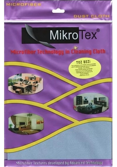 Mikrotex Mikrofiber Toz Bezi Lila 12'li Set 40 x 50 CM