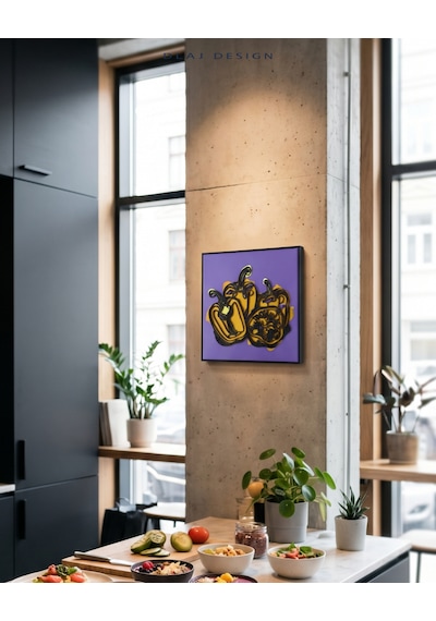 Pepper Club Çerçeveli 3 Boyutlu Kanvas Tablo