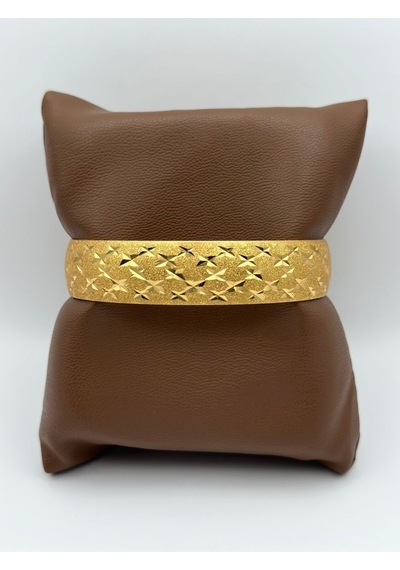 Arnes Jewelry Çelik 22 Ayar Altın Kaplama Bilezik Ar511nes Gold