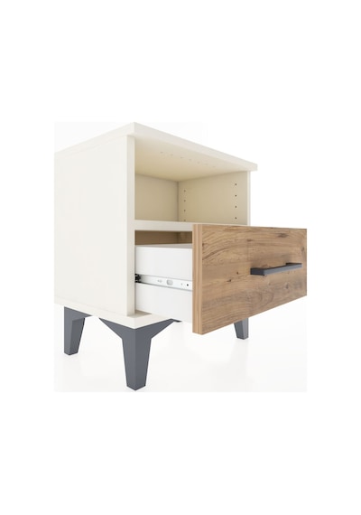 Arges Komodin Tek Raflı Tek Çekmeceli 44x30x48 Aytaşı-çam Aytaşı