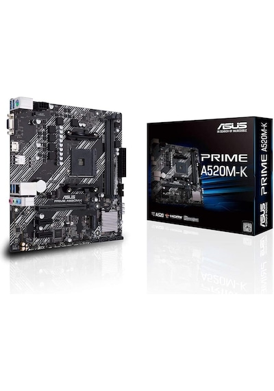 Asus Prime A520M-K AMD A520 4600 MHz (OC) DDR4 Soket AM4 mATX Anakart