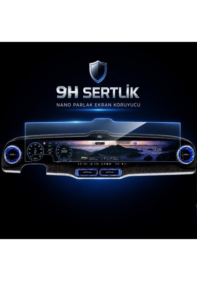 Mercedes Glc İle Uyumlu Ekran Koruyucu 39.1 İnç Multimedya Ve Gösterge, 9h Nano Parlak