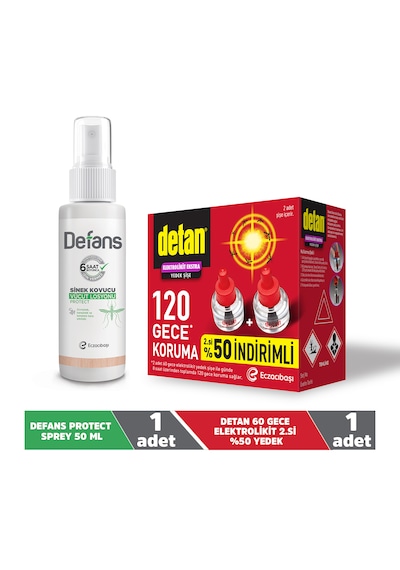 Detan & Defans Gece Koruma Seti Defans Losyon 50 ML + Detan 60 Gece