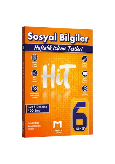 Mozaik 6.sınıf Hit 40 Lı Deneme Sosyal - 2026-27