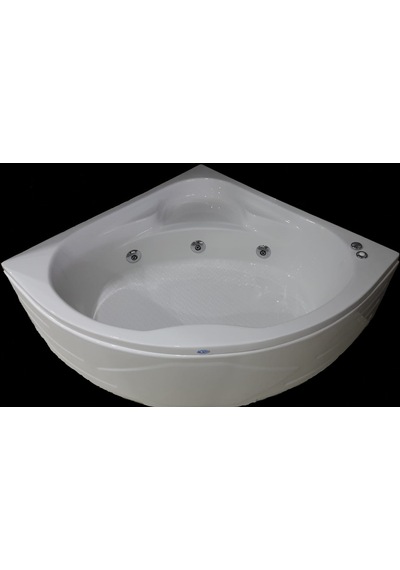 Alika 150x150 CM Oval Köşe Jakuzi Küvet & Hidromasaj Sistem 1 (8 Jet)