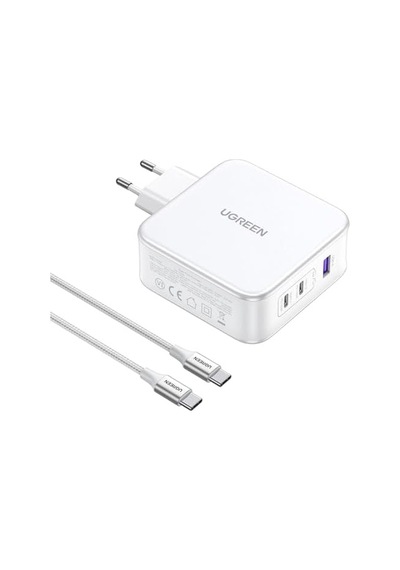 Nexode Usb-a+2 Usb-c 140w Gan Tech. & Usb-c Kablosu 2 M, Beyaz