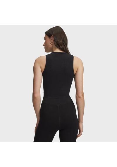 Under Armour Seamless Cotton Hand Kadın Siyah Polo Yaka Tişört