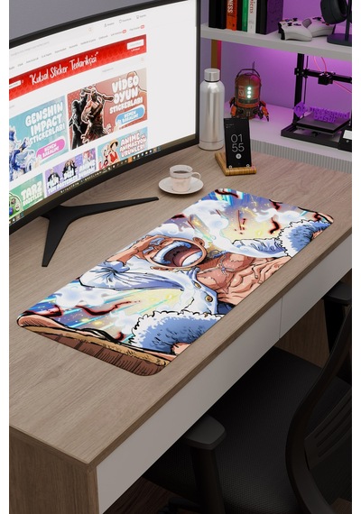 One Piece Kaymaz Dikişli Kauçuk Oyuncu Mousepad V1 - 70x30 Xl Gaming Mouse Pad Fare Altlığı