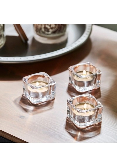 Ikea Glanslınd 30'li Tealight Mum 3,8 X 3 Cm Vanilya - Karamel Bej
