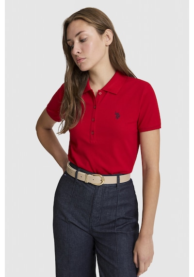 U.S. Polo Assn. U.s. Polo Assn. Kadın Kırmızı Tişört Basic 50321818-vr030 Kirmizi