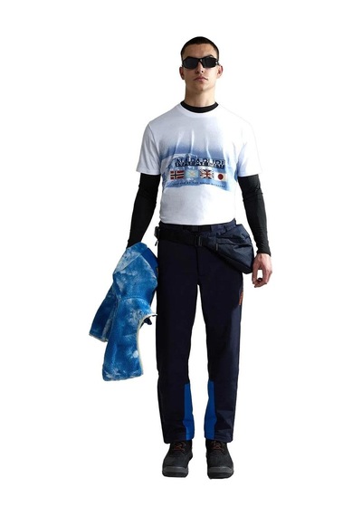 Napapijri Napapirji S-gorfou Erkek T-shirt - Np0a4hfv0021-53 Beyaz