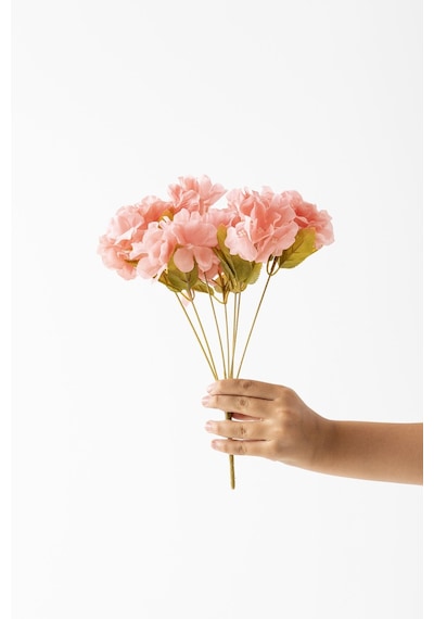 Yapay Ortanca Çiçeği 35 Cm 7 Dal Pembe
