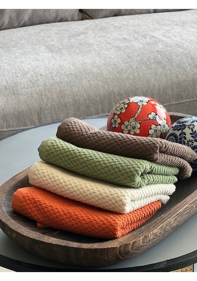 Plumehome 4 Lü Renkli El Havlusu Seti 30x50 Cm %100 Pamuk, Çeyizlik, Misafir, Mutfak, Hediyelik Diğer