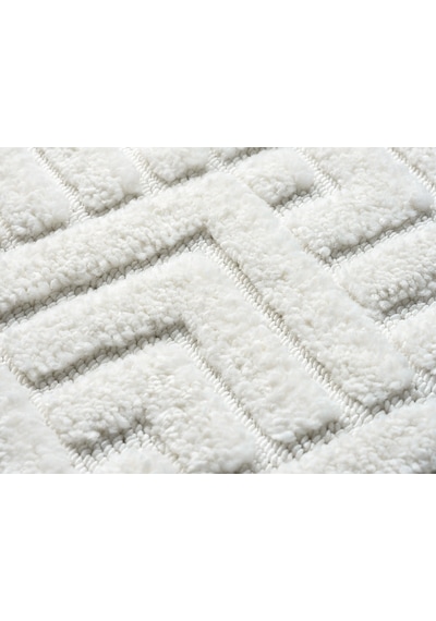 Mariesse Home Elit Bukleli Yumuşak Peluş Post Shaggy Çocuk Odası Oturma Odası Salon Mutfak Halısı Beyaz