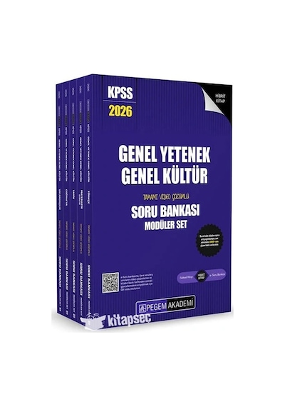 Pegem 2026 Kpss Gy Gk Modüler 5 Li Soru Bankası Seti