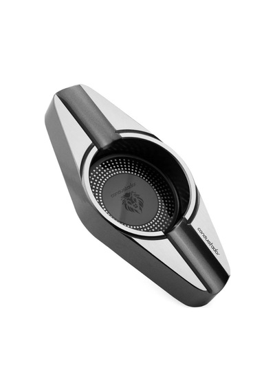 Conquistador Gunmetal Gümüş İkili Porselen Puro Küllüğü Cnq-011
