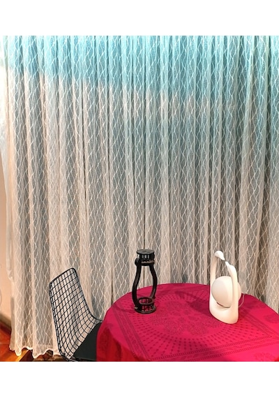 Evdepo Home Kullanıma Hazır Örme Tül Perde (541785485)