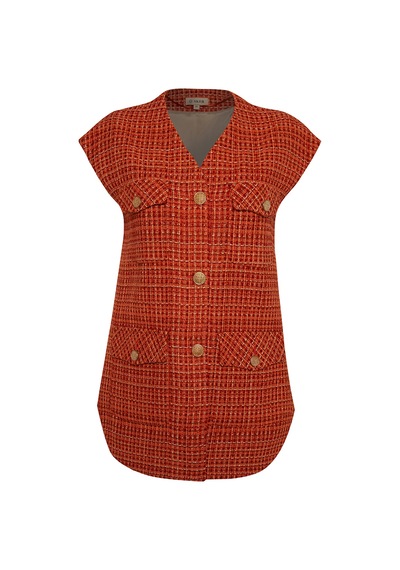 Aker 23aw09038111 Küçük Beden Yelek 23aw09038111 124 Taba Taba