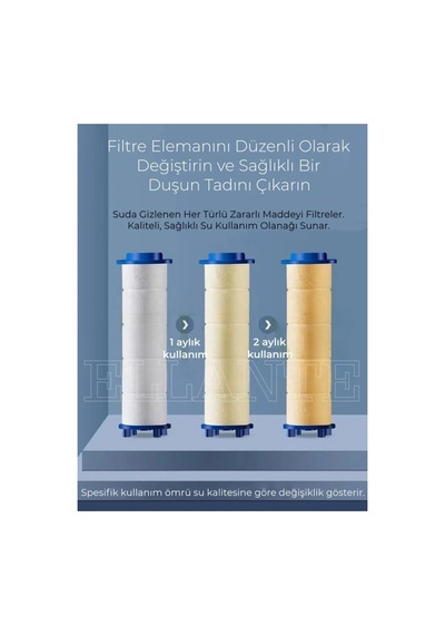 Duş Başlığı Filtresi - Kireç Pas Tortu Engelleyici Filtre 1 Adet Çok Renkli